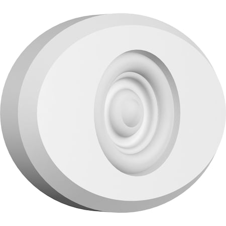 Ekena Millwork Standard Dalton Bullseye Rosette with Beveled Edge, 6"W x 4"H x 3/4"P ROSP060X040X075DAL03